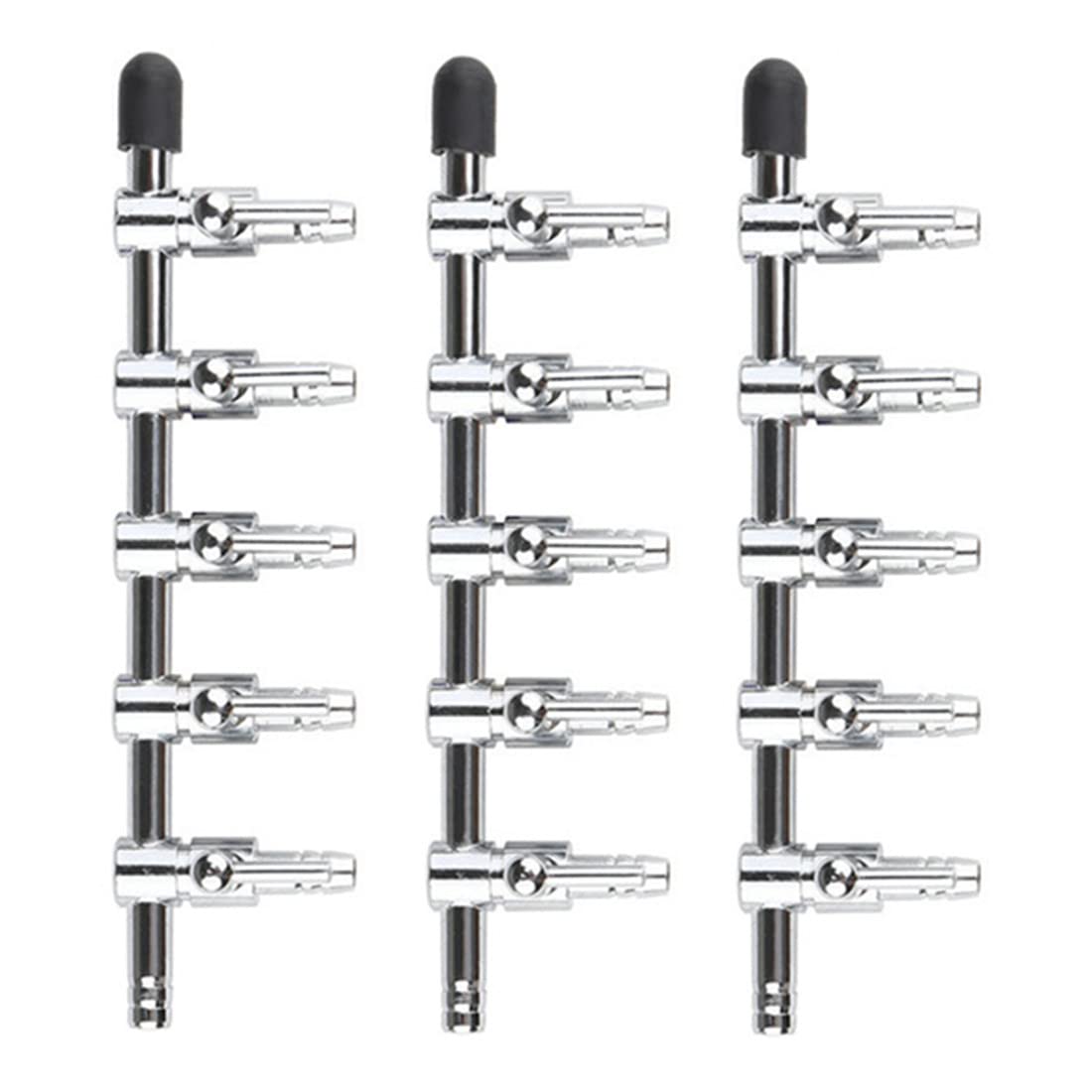 Bnafes Aquarium Air Control Valve 2-Pack - 5-Way Inline Manifold Splitter With Lever, 4mm Tubing - View #8