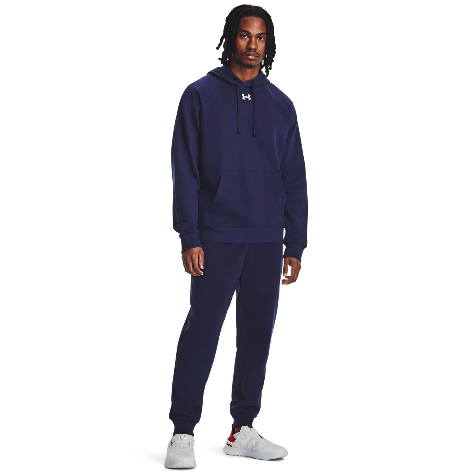 Under Armour, Rival Fleece Po Hoodie, Felpa In Pile, Uomo