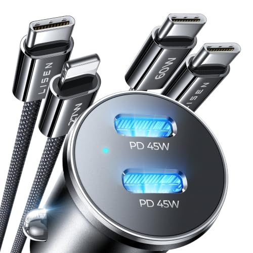 90W Dual-Port Charger with Cables
