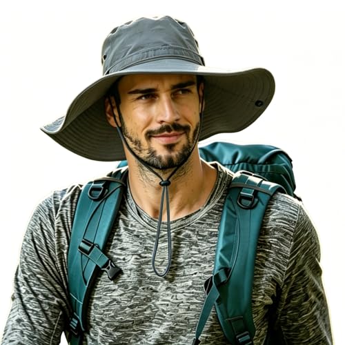 Image of Super Wide Brim Sun Hat for Men /Women-UPF 50+ UV Protection, Large Bucket Hat for Fishing, Hiking, Gardening