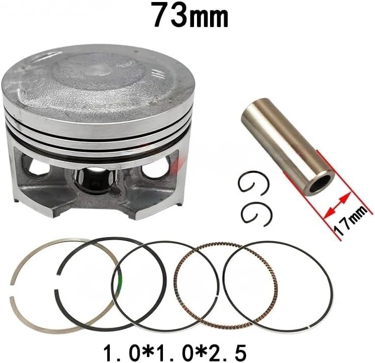 Motorcycle Parts Motorcycle Engine Piston Ring Kits Pistons Set for Ho-nda XR250 XR250L XR250R 1987-2004 Bore Size STD 73mm Accessories(Piston and Ring)