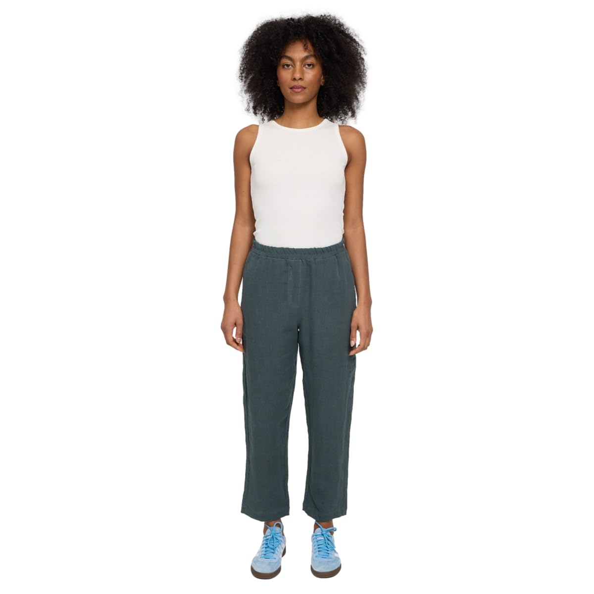 mazine Straight Leg Linen Pants - Pantaloni in tessuto