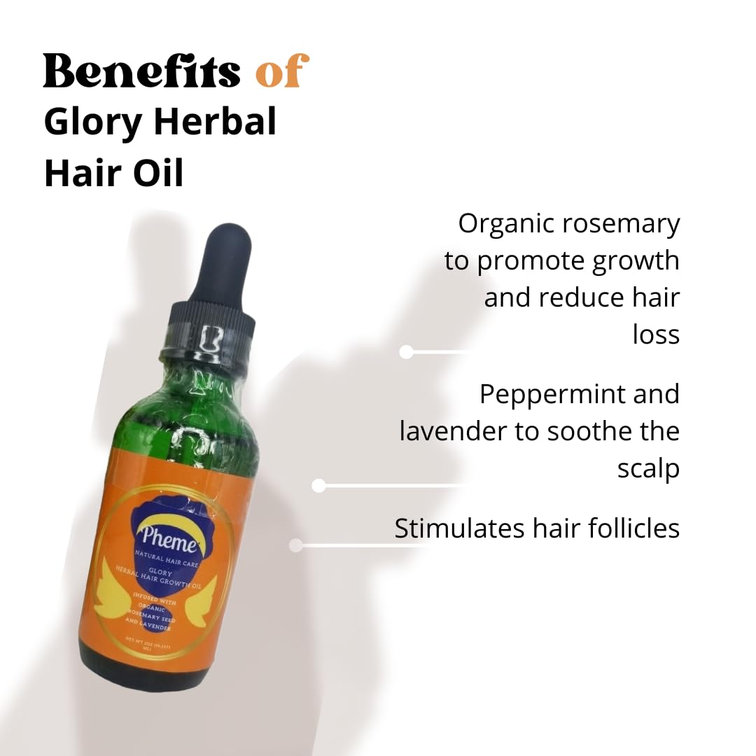 Pheme Natural Hair Care Glory Herbal Hair Growth Oil