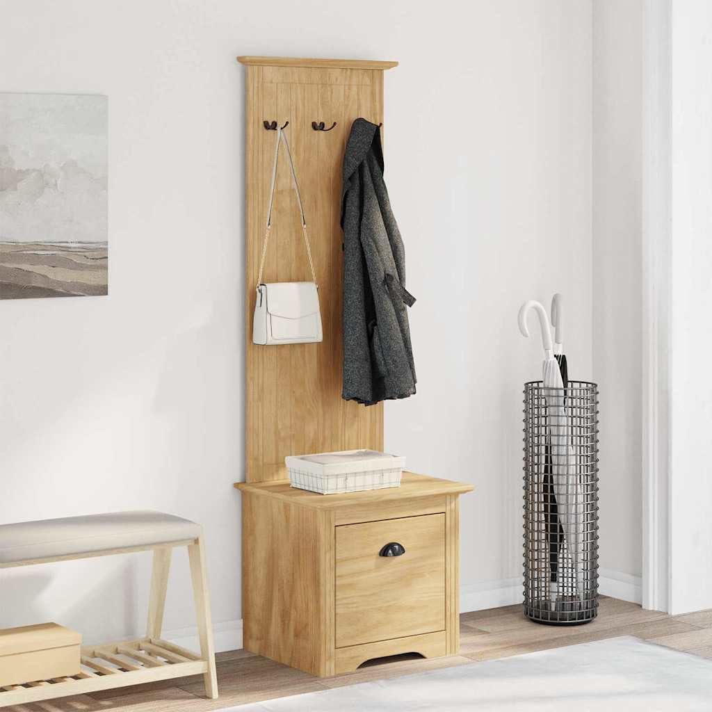 Meuble moderne pour couloir BODO en bois noble marron