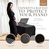 Yamaha P115 Review 59 Digital Piano Cover for Yamaha - Piano Keyboard for P143, P225, P223, P145, P143, P125a, P125, P115, P105, P71, P45, Kawai ES120, PX150, Roland F-20 & More, Keyboard Cover, Black, Leatherette #2