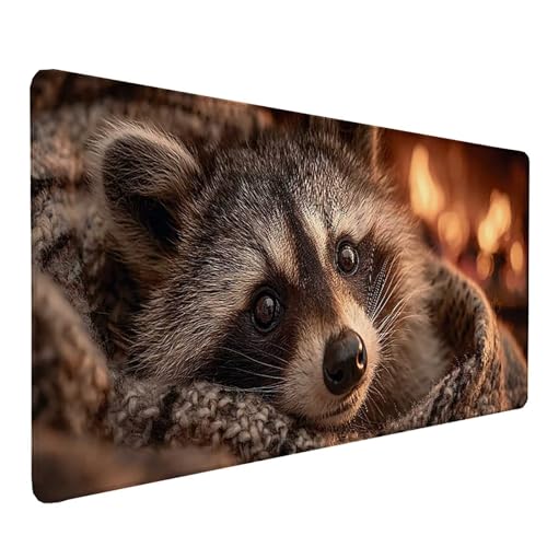Tapis de souris XXL ralon laveur 150x80cm de bureau noir antidérapant