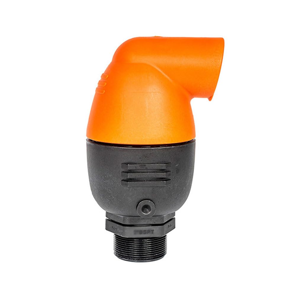 SENRISE Irrigation Air Relief Valve, Automatic Air Vacuum Exhaust Valve Plastic Inlet Outlet Port for Agricultural, Garden, Landscape Planting (1/2in)