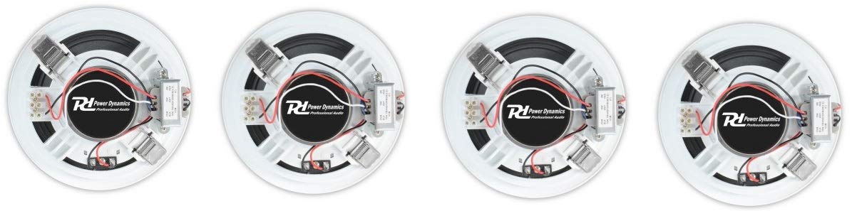Power Dynamics KIT AUDIO FILODIFFUSIONE BLUETOOTH+USB+RADIO FM+TELECOMANDO+4CASSE DA INCASSO