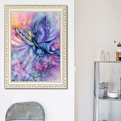 Broderie Strass Papillon 40x100cm Cadeau Créatif Idéal Peinture Diamant Kit Complet Grand Format