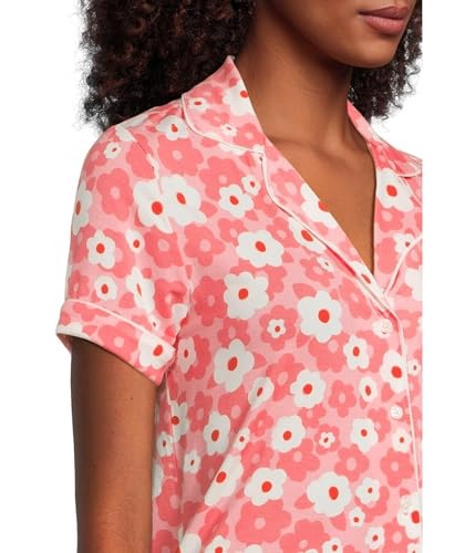 Image of kate spade new york Short Sleeve Knit Shorty Pj Set