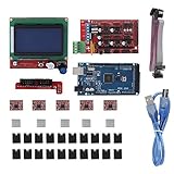 3Dプリンターコントローラーボード、3DプリンターマザーボードRAMPS 1.4シールド/回路ボード/ステッピングモーター/Arduino RepR用LCD
