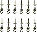 National Hardware N264-069 V2038 Swing Hook Kits in Yellow Chromate, 2 Hooks per Pack, Sold as 6 Pack, 12 Hooks Total