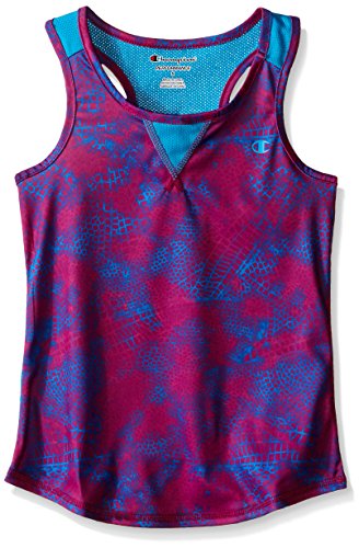 Champion Girls' Poly Interlock Mesh Back Tank Top
