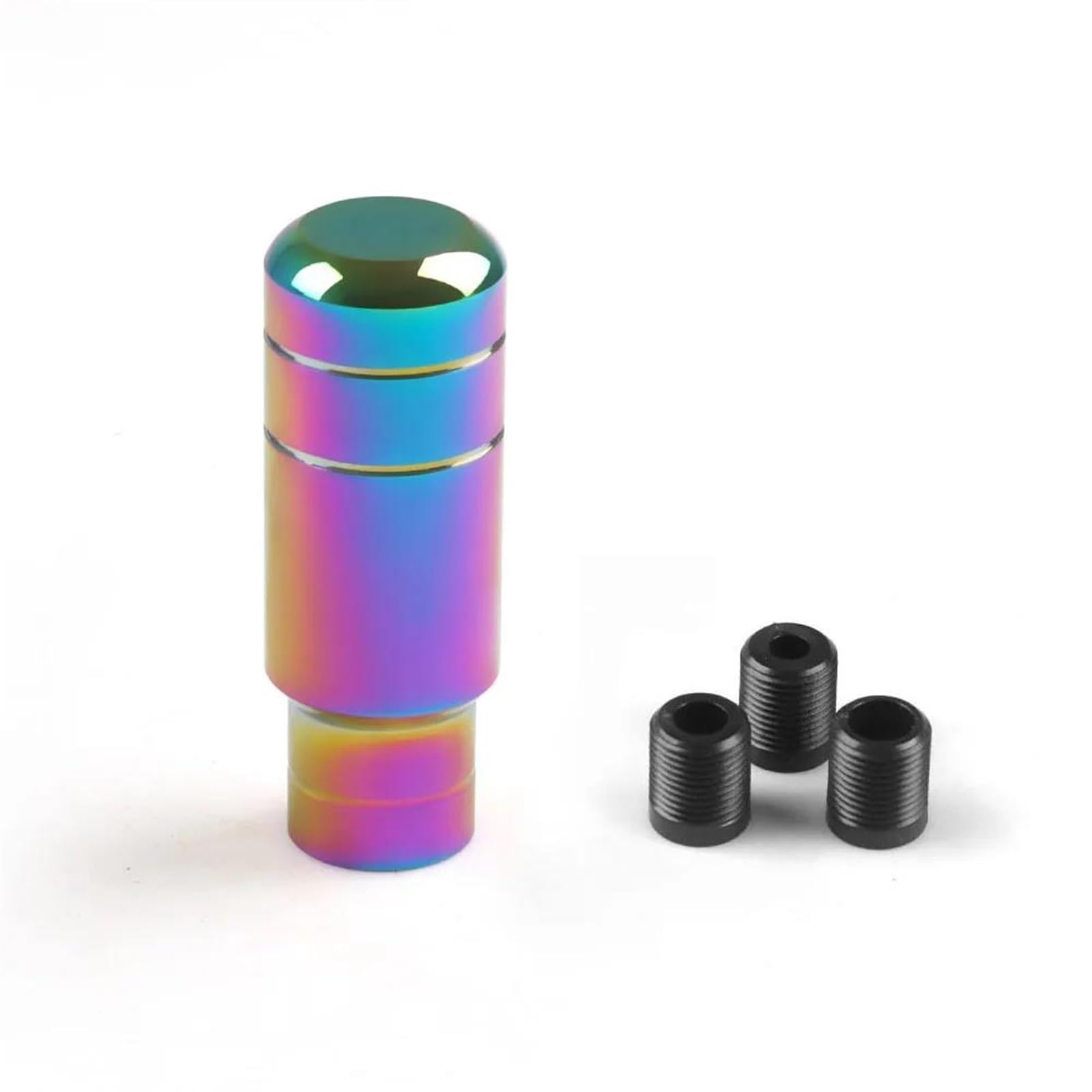 FSOZDBBPL Automotive Parts 90MM/130MM/180MM Universal Gear Shift Knob Manual Transmission Aluminum Shifter Lever Knob(90mm Neo Chrome)