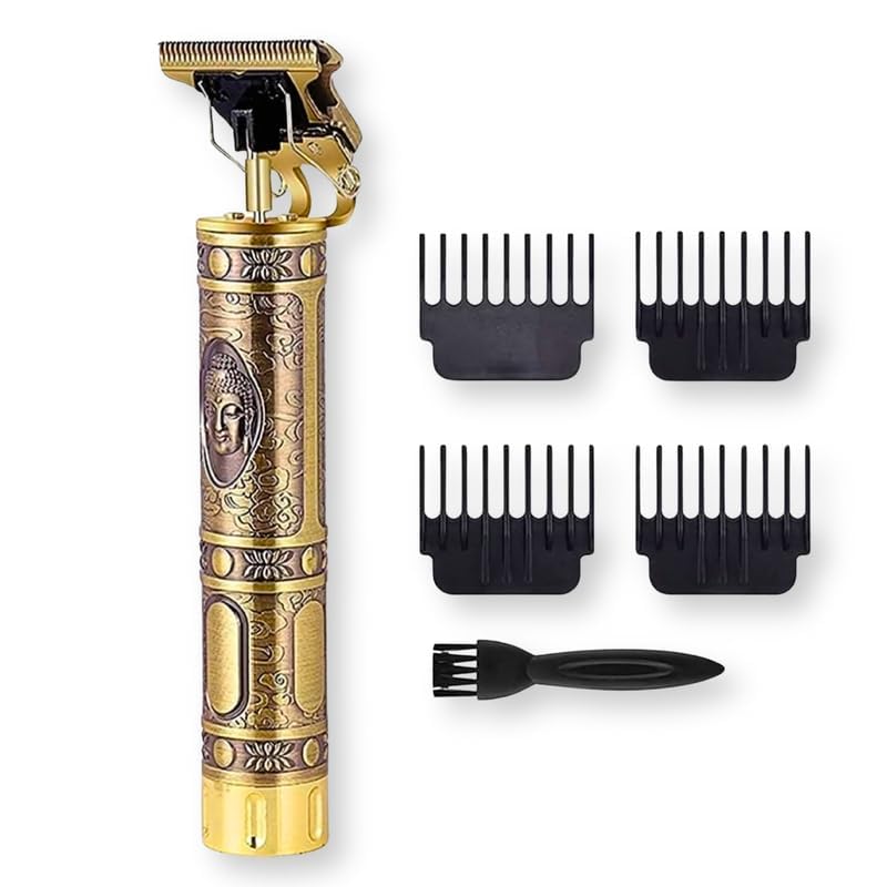 Image of Drumstone (𝐋𝐢𝐦𝐢𝐭𝐞𝐝 𝐓𝐨𝐝𝐚𝐲) Buddha Design Powerful Men's Beard & Hair Trimmer, Electric Shaver with USB Charging | Grooming Tool for Hair, Beard & Styling 𝟏𝟓 𝐘𝐞𝐚𝐫𝐬 𝐖𝐚𝐫𝐫𝐚𝐧𝐭𝐲