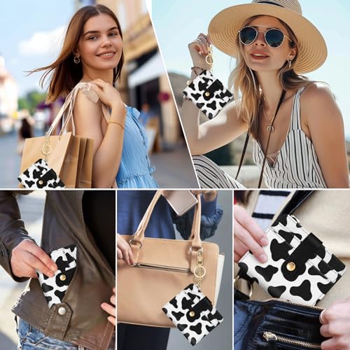 Image of Jogjam Rfid Women Wallet, Small Slim Thin Credit Card Wallet, PU Leather Bifold Cash Zipper Coin Pocket ID Window, for Female Ladies Teen Girls Girly Gifts, Cow Print, Modern