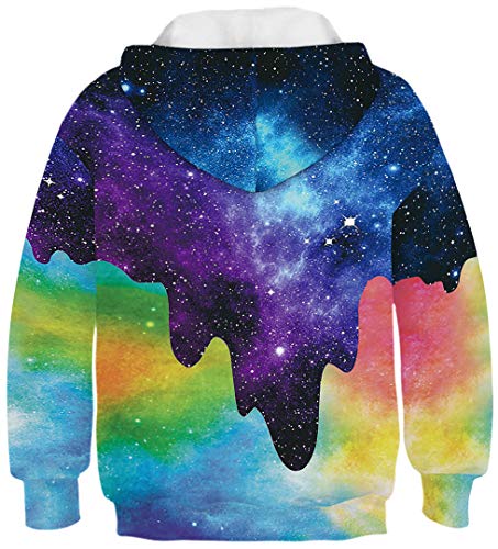 Silver Basic Felpe con Cappuccio Stampa di Cartone...