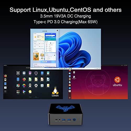 Coolby Healbox Mini Pc, Intel 11Th N5095 (4C/4T, Up To 2.9Ghz), 8Gb Ddr4 Ram 256Gb Nvme Ssd, Mini Desktop Computer Support Triple Display, Type-C Charging, 4K, Wifi5, Bt5.0, Gigabit Ethernet #TOP4