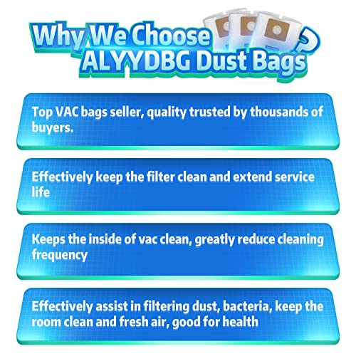 Image of Micro Shop Vac Bags 1-1.5 Gallon by ALYYDBG, Type A - 90667 9066700 9066733 Disposable Vacuum Cleaner Collection Filter Bag 5 PCS