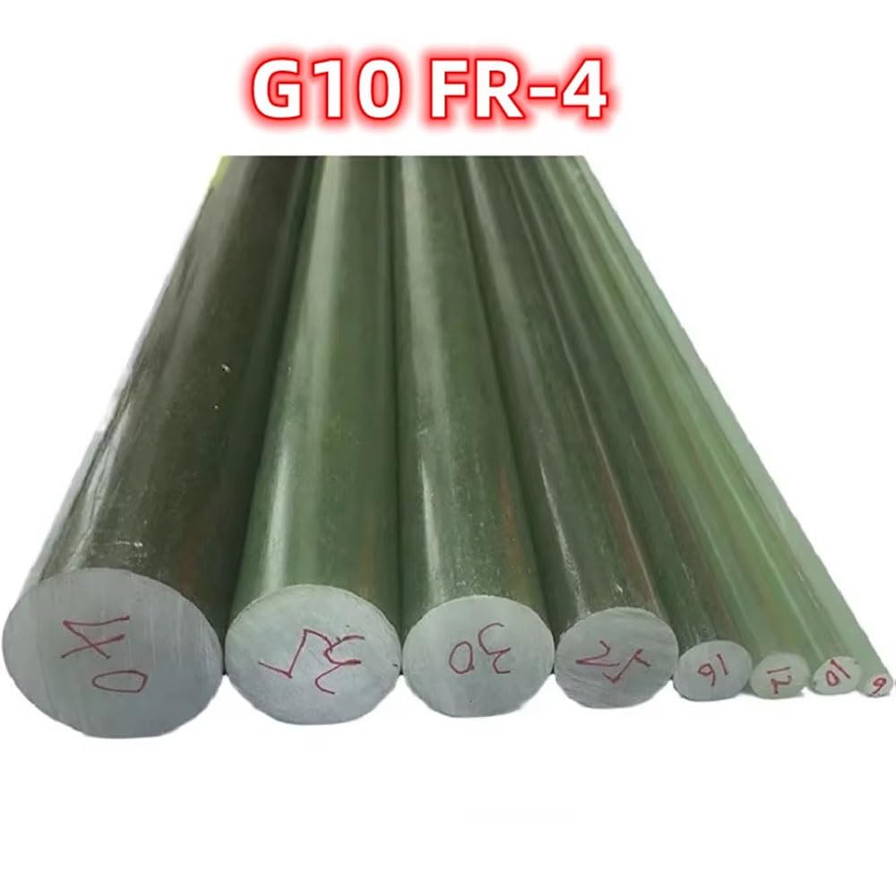 Asta in fibra di vetro G10 FR4 - Aste isolanti in fibra di vetro verde chiaro (diametro 6-45 mm, lunghezza 50 cm) 1 pezzo(Diameter 8mm)