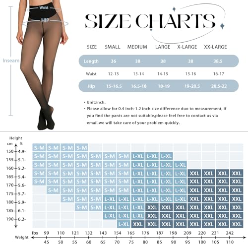Image of X-CHENG Fleece Lined Tights Sheer Women - Fake Translucent Warm Pantyhose Leggings Sheer Thick Tights for Winter
