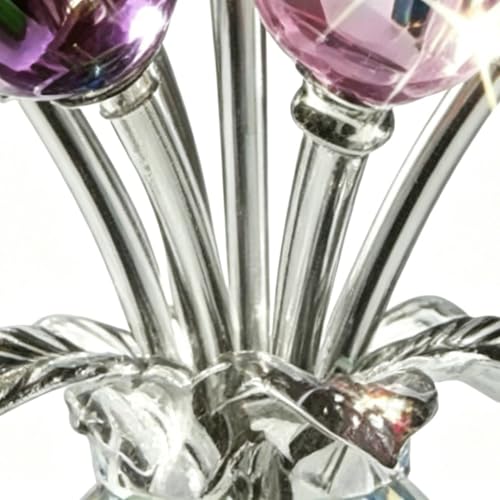 Rosa de cristal artesanal para regalar flores que nunca se marchitan 6