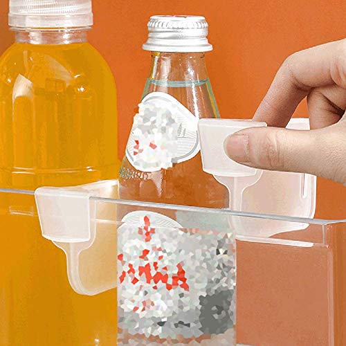 Luzen 8Pcs Plastic Refrigerator Dividers Organizer Adjustable Snap-On Storage Box Refrigerator Pantry Grid Dividers Separator Tidy Organizer For Home Kitchen Office Supplies thumb #1