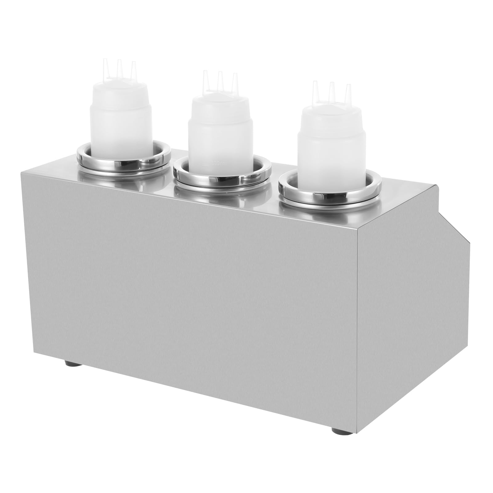 Chauffe-sauce électrique 3 Pots 680 Ml - Acier Inox, Réglable 30-85°C, Pour Restaurants, Snacks Ou événements