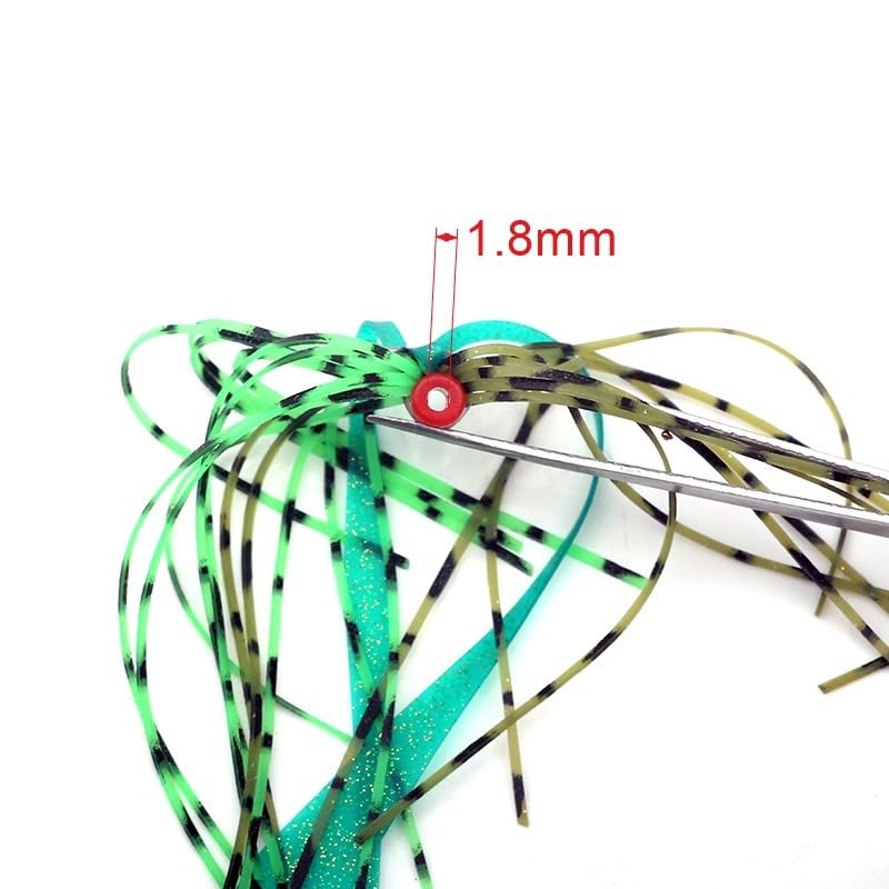 Set de 8 señuelos siliconados para pesca miniatura 3