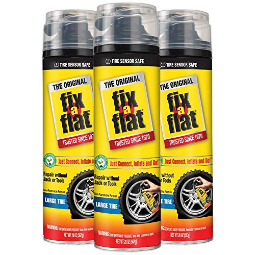 Fix-A-Flat S430, Aerosol Tire Inflator with Hose for Large Tires, 20 ounces (3-Pack) Fix-A-Flat S430, Aerosol Tire Inflator with Hose for Large Tires, 20 ounces (3-Pack)