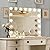 Ratsamee Hollywood Vanity Mirror with Lights, 15 Replaceable Bulbs?3 Color Lights?Make Up Lighted Mirror, Aluminum Metal Frame,USB Charging Port?23" x 18"?
