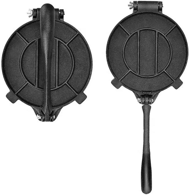 Miniatura 6 de Prensa de tortilla de maíz y harina de hierro fundido de 8 pulgadas, prensa Roti, tortillero