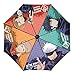 Sun & Pluie Jujutsu Kaisen: Gojo Satoru Imprimer Parapluie Cosplay autour d'unisexe Anima Mini Parapluie de voyage, parasol compact léger portable avec 95% de ventilateurs pour anime de protection UV,