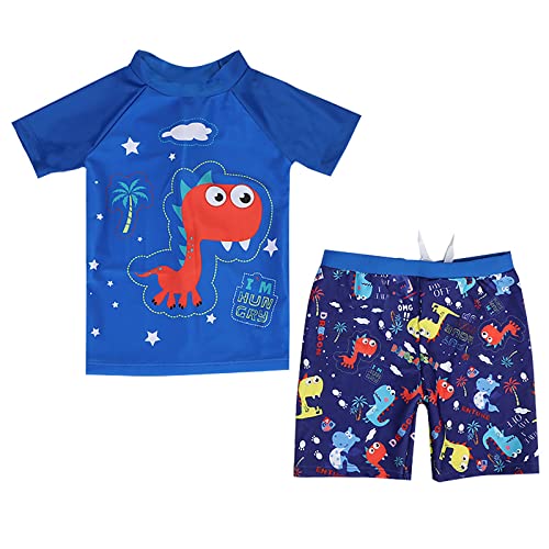 Toddler Boys Swim Set Cute 2t Swimsuit Boy Dinosaur Bathing Suit Short Sleeve 3t Swimming Suits