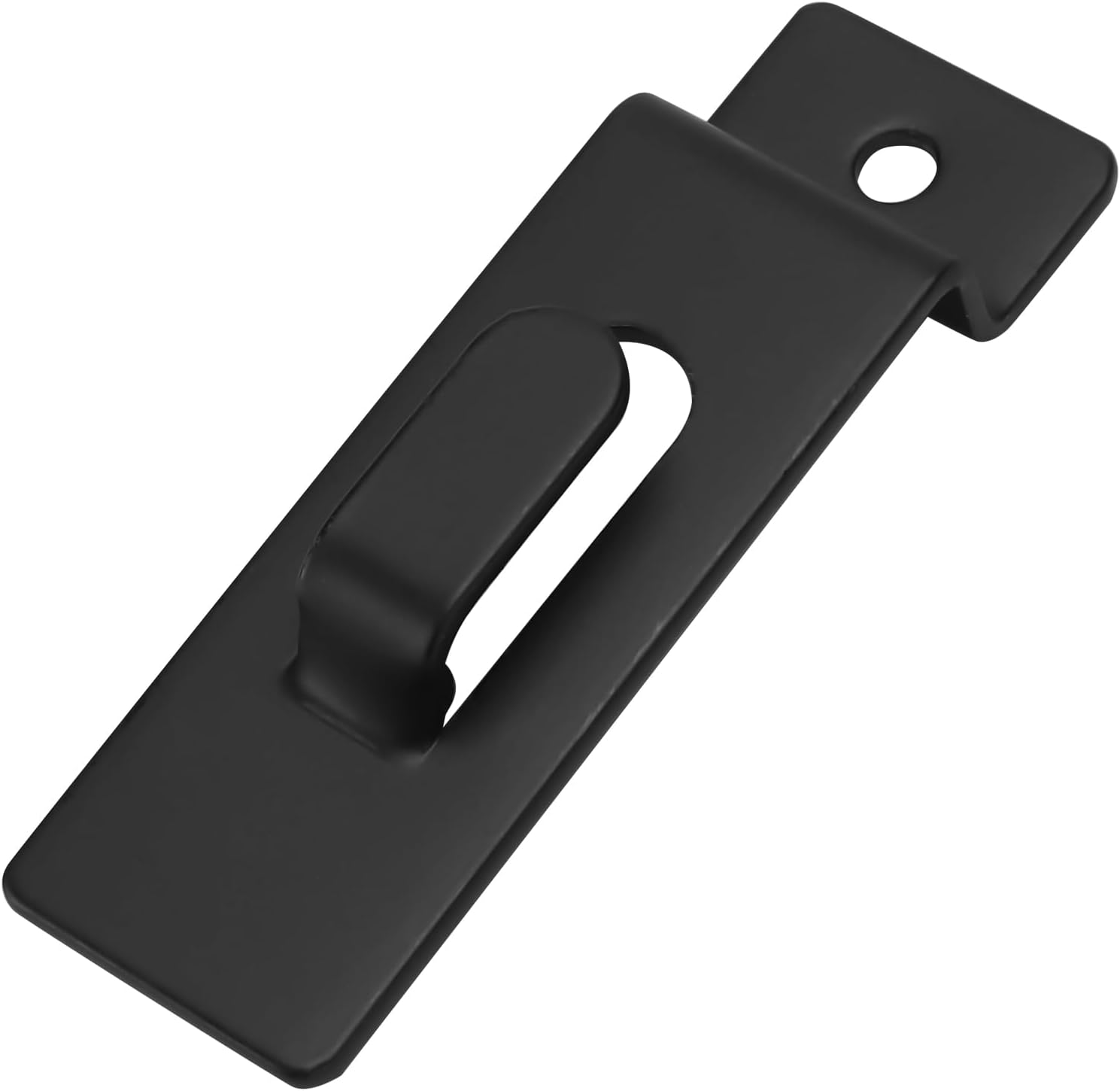 JAPCHET 100 Pack Slatwall Utility Notch Hooks, Commercial Slatwall Picture Hook, Metal Slat Wall Picture Hangers for Artwork, Painting, Photo Frame, Canvas, Black