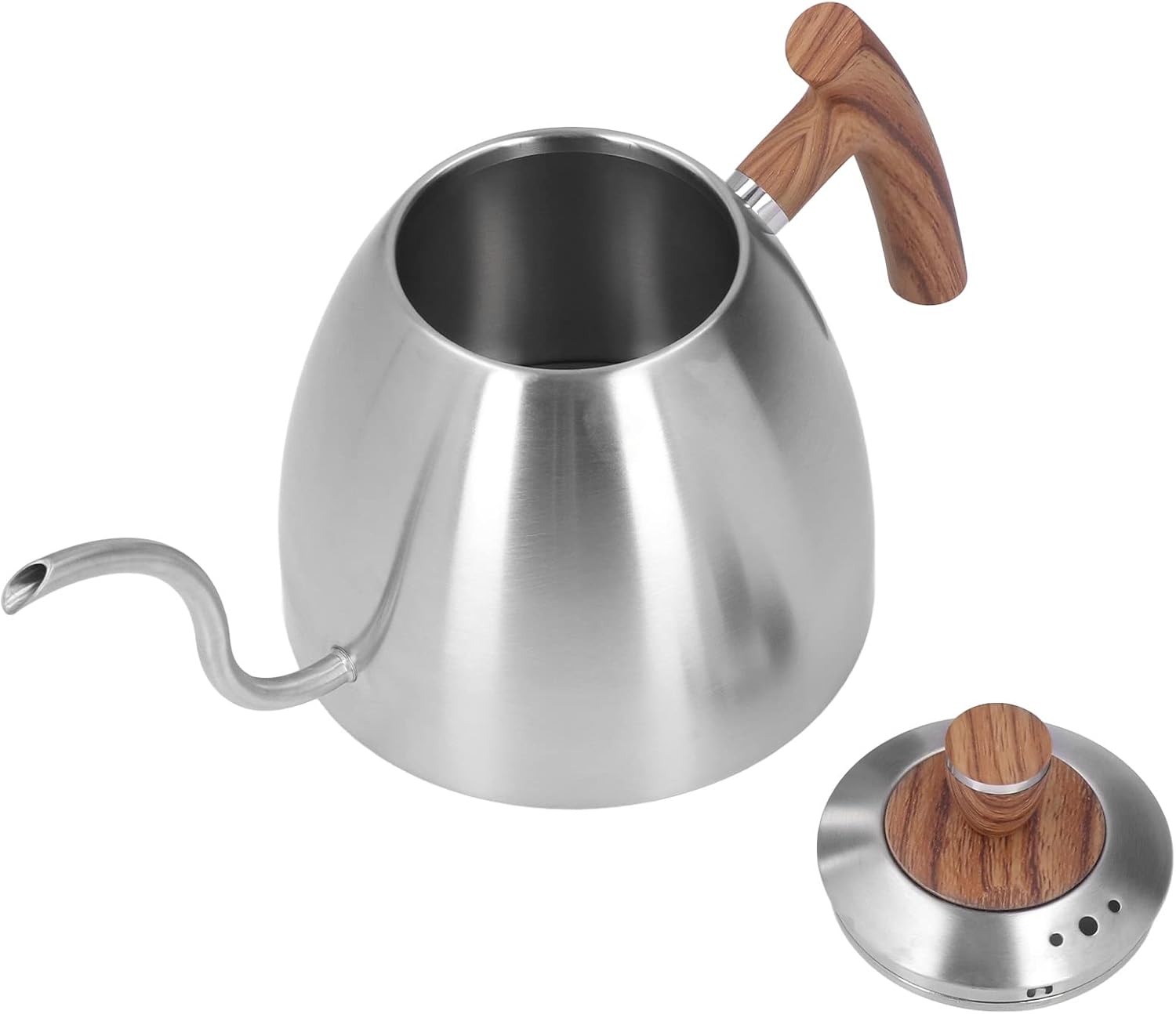 Pour Over Coffee Kettle, Premium Stainless Steel Gooseneck Kettle, 800ml with Ergonomic Handle & Accurate Control, Ideal for Home, Office & Cafe