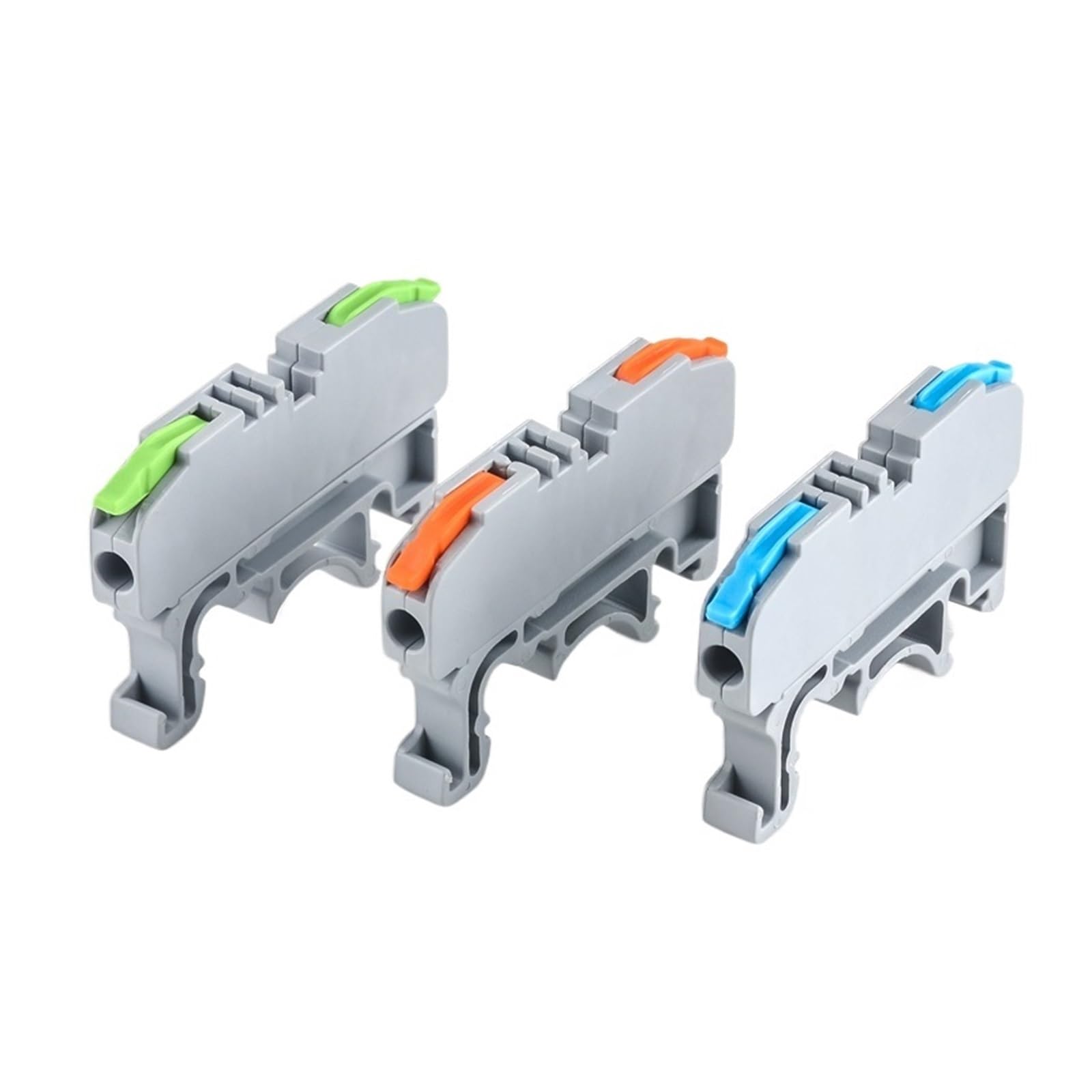 CMK420 Tipo su guida DIN Terminale a connessione rapida Filo compatto universale Connettore a cablaggio rapido Giunzione 0,08-4mm² 420 V 32 A(CMK420 Blue 50Pcs)