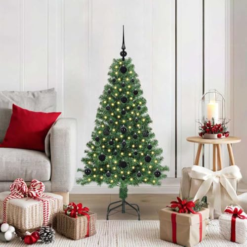 Árbol de Navidad artificial de PVC denso y acero resistente con acabado natural 2