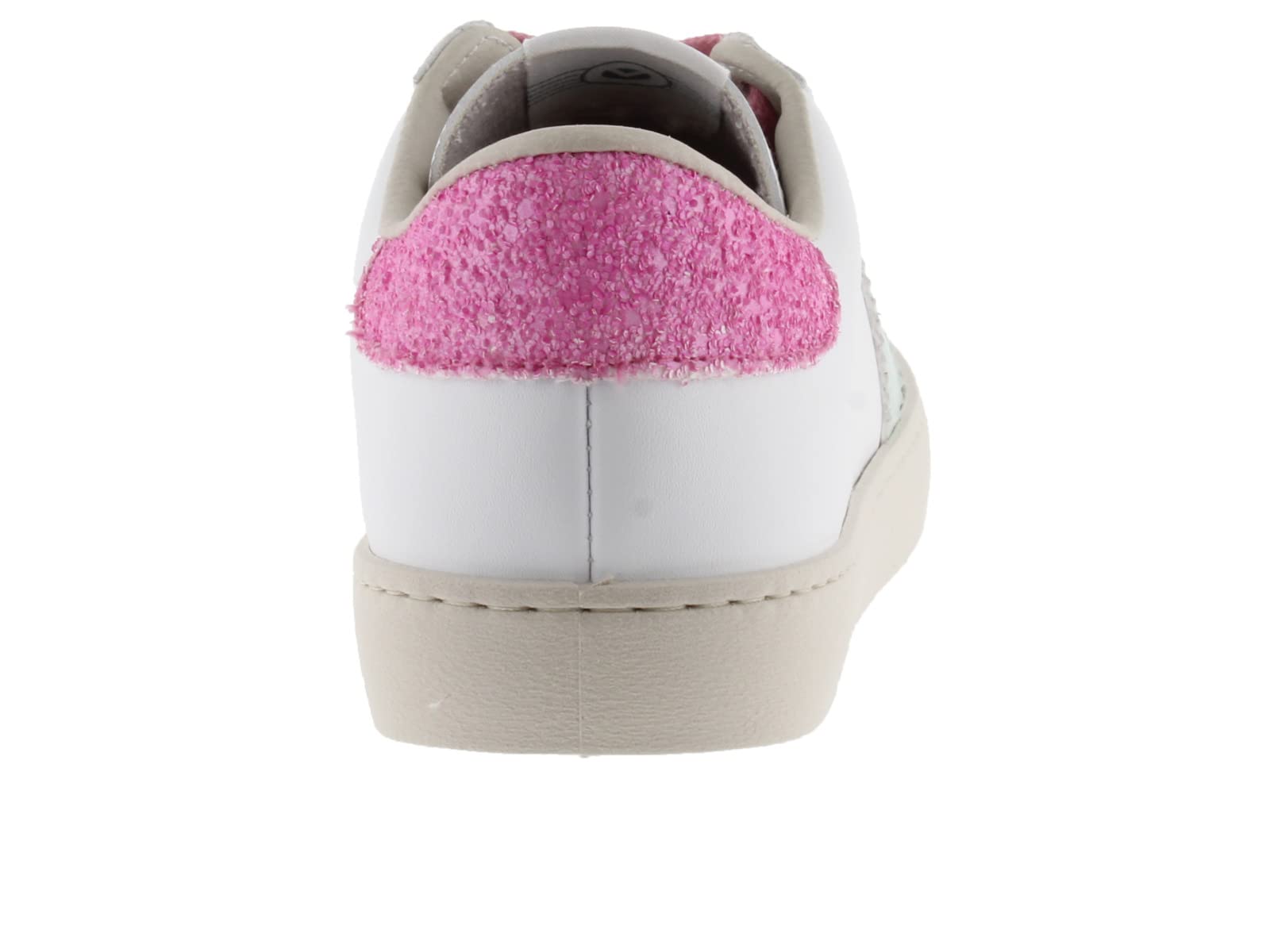 victoria 1126180-WOMEN Sneaker Berlin Effetto Pelle & Dettagli Fluoro & Tallone di Glitter a Collo Basso Donna