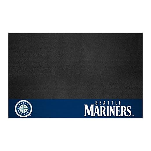 Fanmats 12168 MLB Seattle Mariners Vinyl Grill Mat