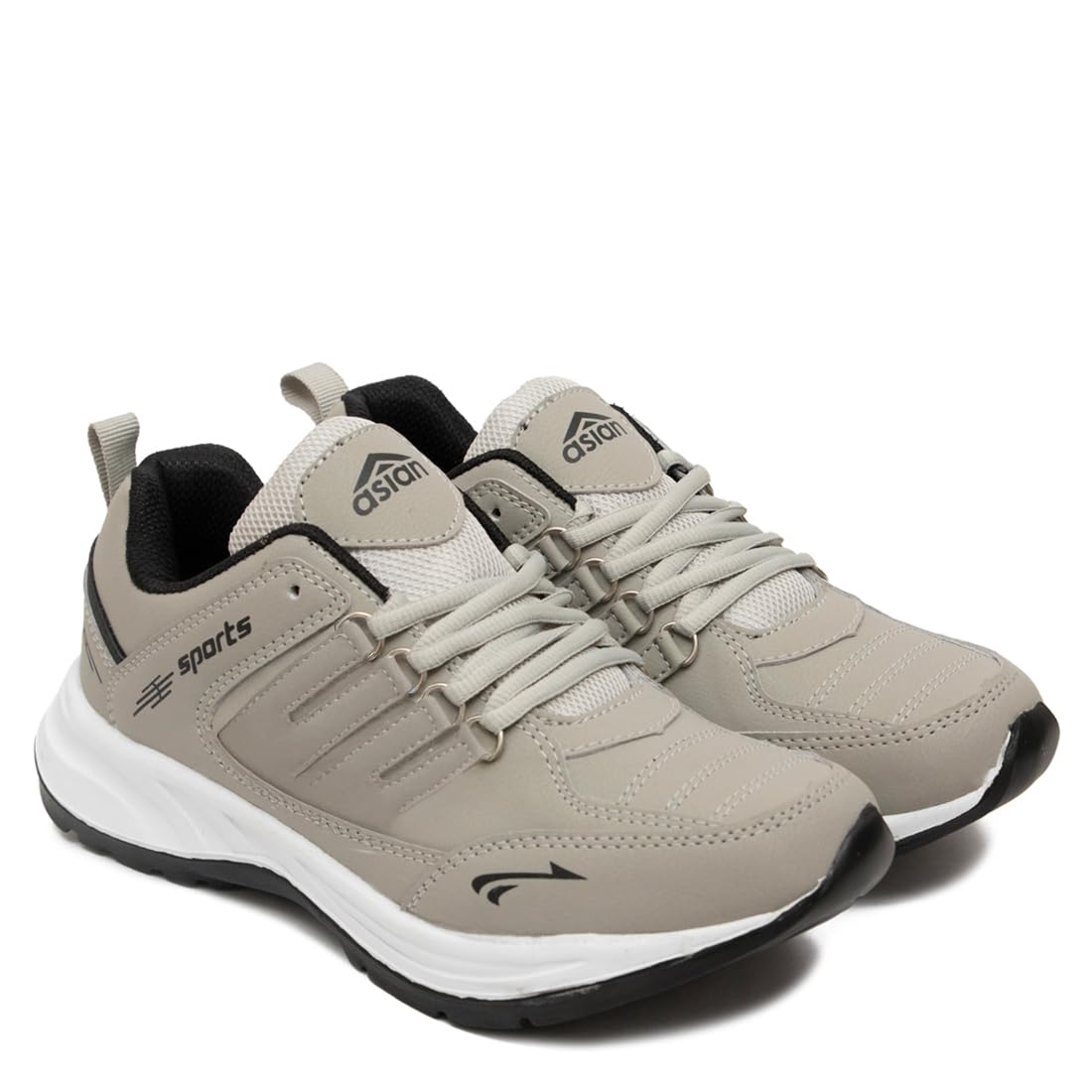 COSKO-21 Men s Sports Shoes | Stylish Sneakers Lightweight, Breathable, Cushioned Sole, Durable Grip | Perfect for Running, Walking & Gym Grey Black(GRYBLK)-UK 6-image-20