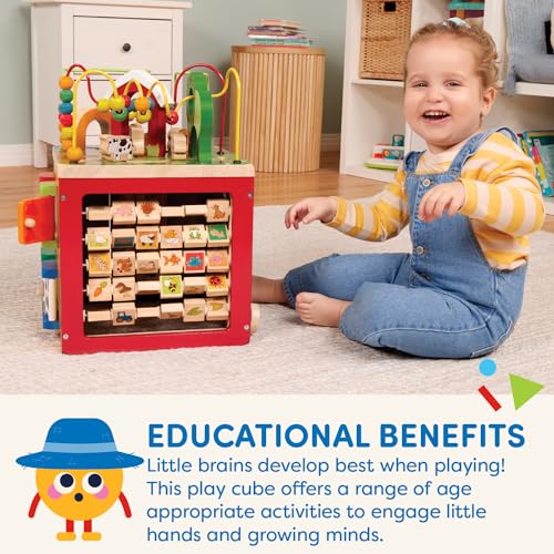 Battat BT4599C1Z Activity Cube With Farm Theme thumb #3
