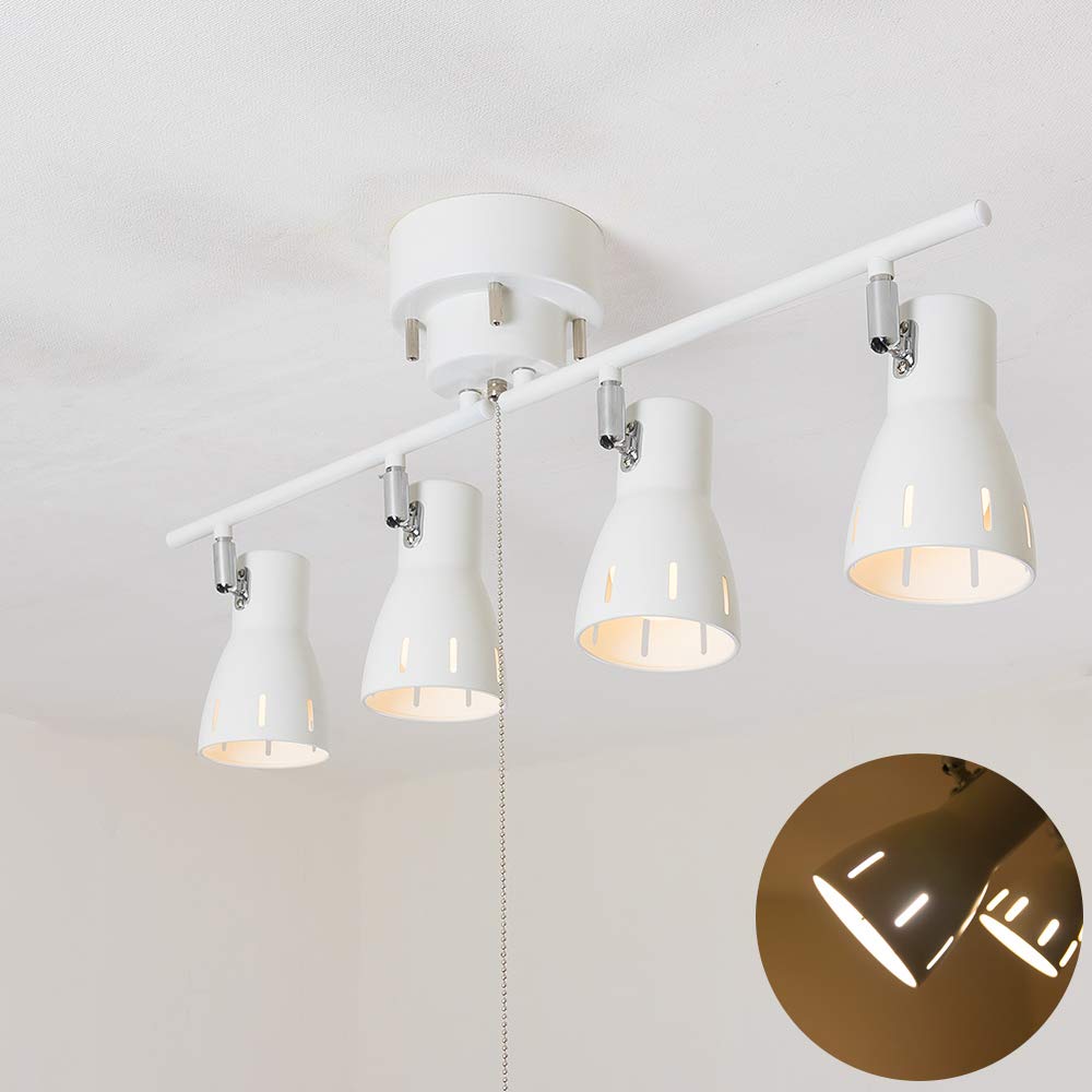 Amazon.co.jp : Jiya シーリングライト 4灯 E26口金 LED電球対応