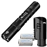 Nitecore P10 V2 1100 Lumen Tactical Flashlight with Hard Holster and Two LumenTac Batteries
