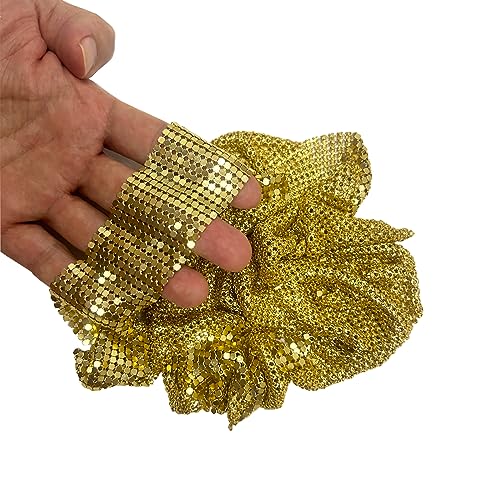 Lady Women Sparkle Metal Sequins Neck Tie Scarf Club Party Evening Long Neckerchief3