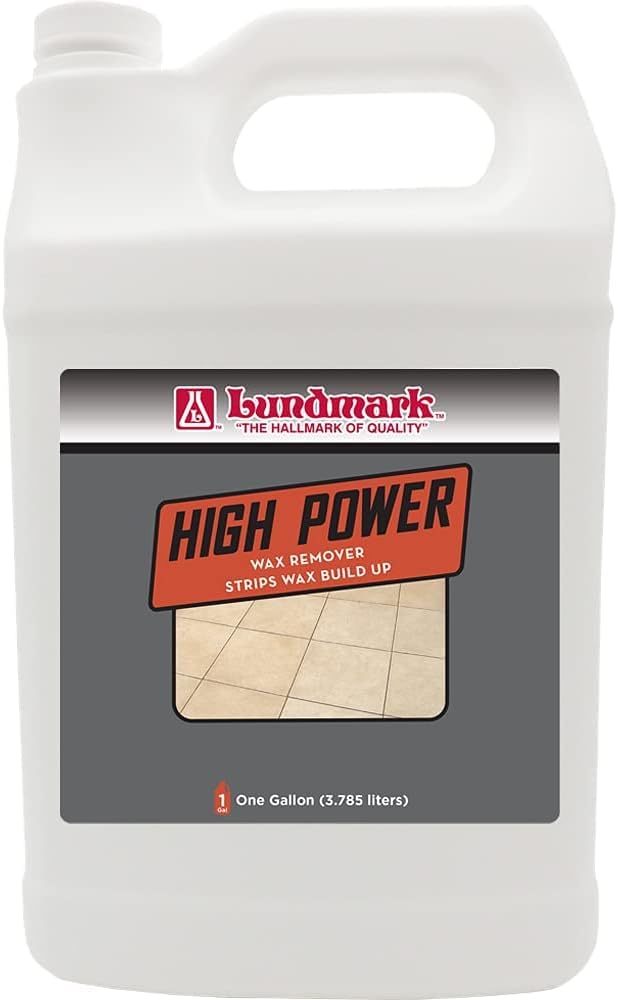 Lundmark High Power Wax Remover, Commercial Strength Floor Wax Stripper, 1-Gallon, 3204G01-2 Brand. Set of 4