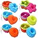 To encounter 24Pack Silicone Molds, Nonstick 2 3/4 inches Donut Mold, Silicone Baking Cups, Donut Pan, Muffin, Jello, Bagel Pan, Oven- Microwave- Dishwasher Safe