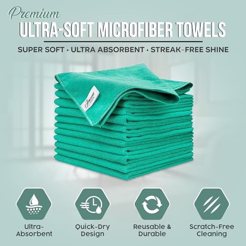 Chiffons en microfibre sans traces pour vitres, écrans et surfaces délicates