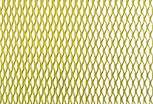 Chapa perforada - agujero romboidal. Tamaño 100x 33 x 3mm grossor. Tamaño interior agujero 17 x5mm (AMARILLO) Cover