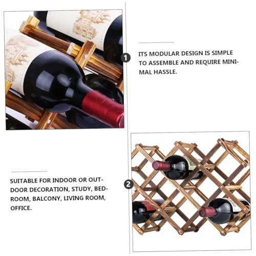 Soporte Plegable para Botellas de Vino PRETYZOOM miniatura 5